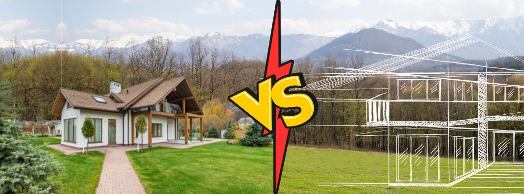 Casa sau teren?  Avantaje si dezavantaje.