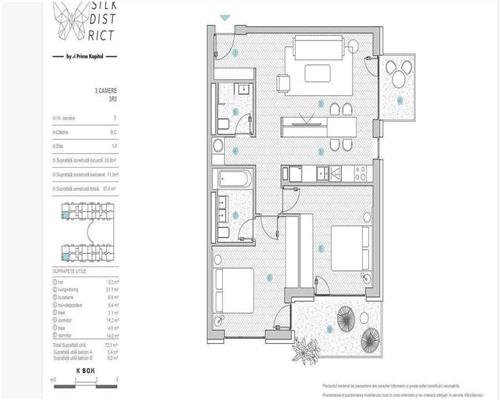 Apartament 3 Camere - SILK District