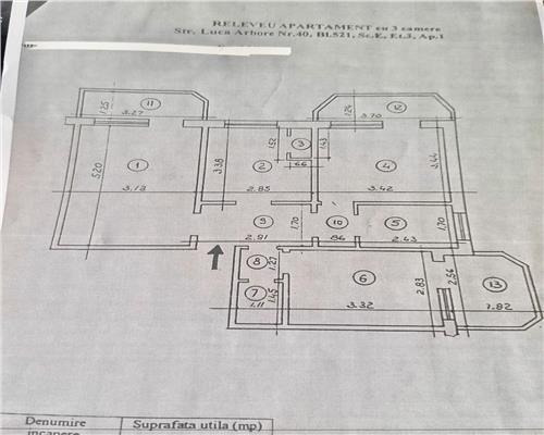 Apartament 3 camere Rond - CANTA
